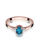 Pierscionek W0301-TOPAZ LONDON BLUE