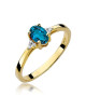 Pierscionek W0301-TOPAZ LONDON BLUE