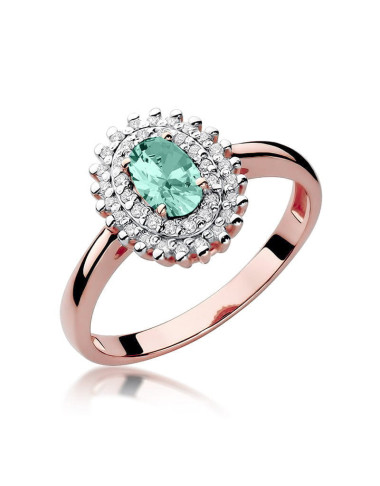 Pierścionek W303-SZMARAGD