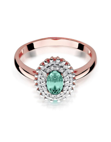 Pierścionek W303-SZMARAGD