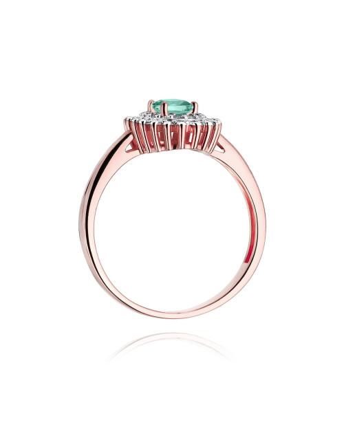 Pierścionek W303-SZMARAGD