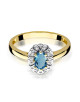 Pierścionek W0304-TOPAZ LONDON BLUE