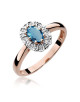 Pierścionek W0304-TOPAZ LONDON BLUE