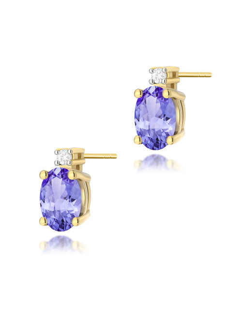 KOLCZYKI K0001 TANZANIT