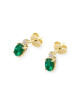 KOLCZYKI K0001 SZMARAGD