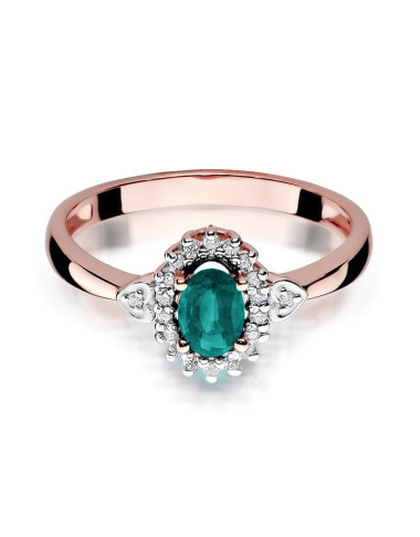 Pierścionek W312-SZMARAGD