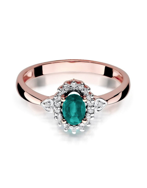 Pierścionek W312-SZMARAGD