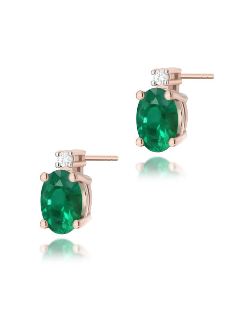 KOLCZYKI K0001 SZMARAGD