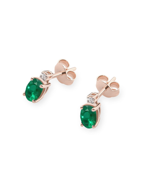 KOLCZYKI K0001 SZMARAGD