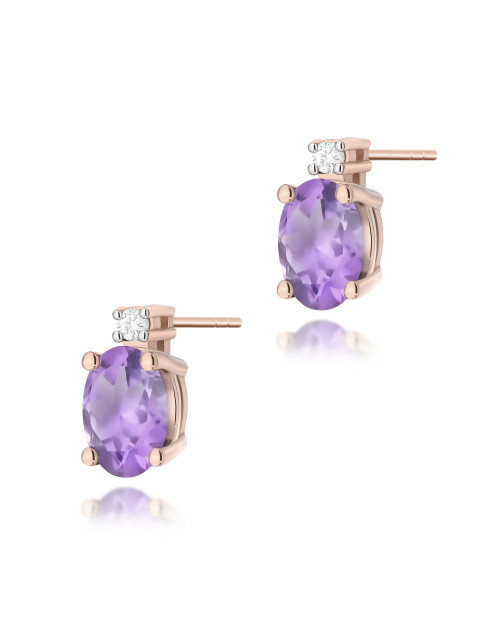 KOLCZYKI K0001 AMETYST