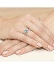 Pierścionek W0312-TOPAZ LONDON BLUE