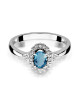 Pierścionek W0312-TOPAZ LONDON BLUE