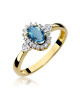 Pierścionek W0312-TOPAZ LONDON BLUE