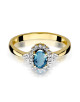 Pierścionek W0312-TOPAZ LONDON BLUE