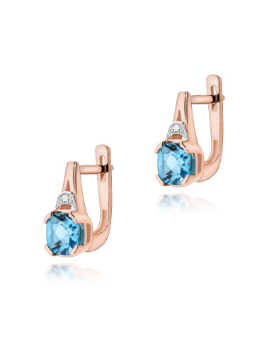 KOLCZYKI K0040R TOPAZ