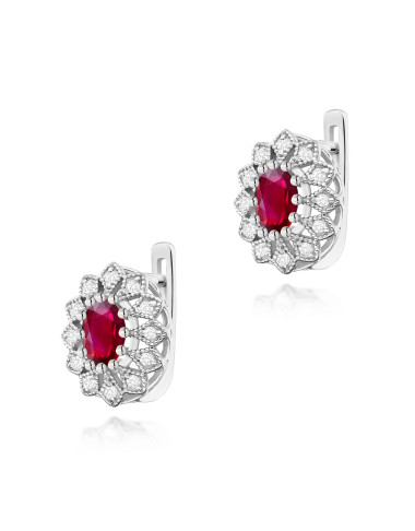 KOLCZYKI K0354B RUBIN 1,2CT