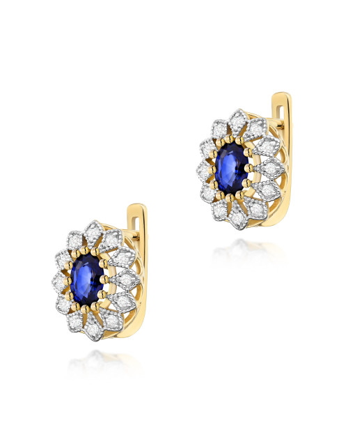 KOLCZYKI K0354 SZAFIR 1,4CT