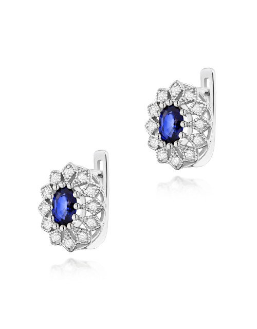 KOLCZYKI K0354 SZAFIR 1,4CT