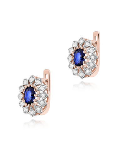 KOLCZYKI K0354R SZAFIR 1,4CT