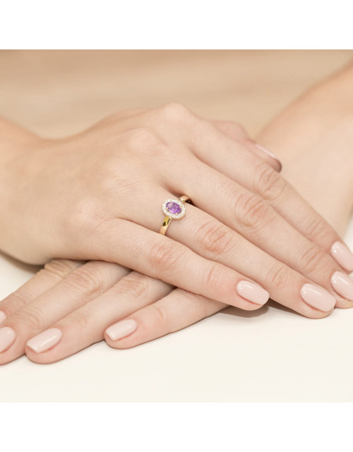 Pierscionek W0330-AMETYST