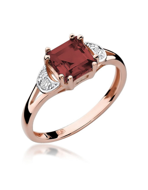 Pierscionek W0040B-GRANAT