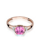 Pierscionek W0040-TOPAZ ROZOWY