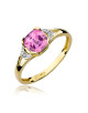 Pierscionek W0040-TOPAZ ROZOWY