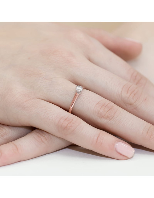 Pierscionek W042-0,13ct