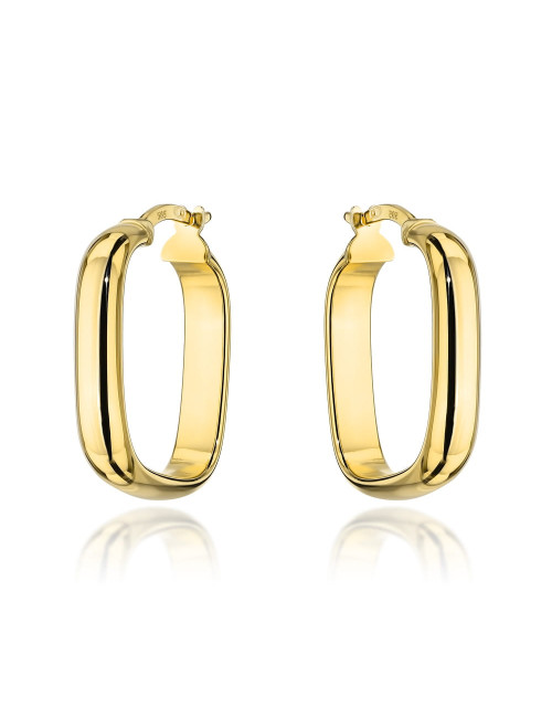 Kolczyki złote kwadraty na angielskim zapięciu (Gramatura: 2.36)