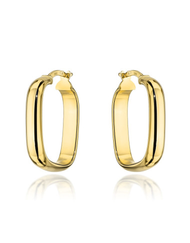 Kolczyki złote kwadraty na angielskim zapięciu (Gramatura: 2.48)