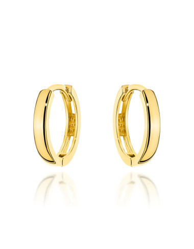 Kolczyki złote gładkie kółka (Gramatura: 1.14)