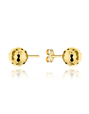 Kolczyki złote kulki party 8 mm pr. 585 (Gramatura: 0.80)