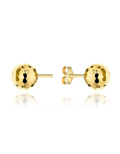 Kolczyki złote kulki party 8 mm pr. 585 (Gramatura: 0.80)