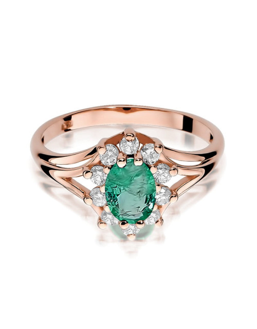 Pierscionek W037 SZMARAGD