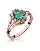 Pierscionek W037 SZMARAGD