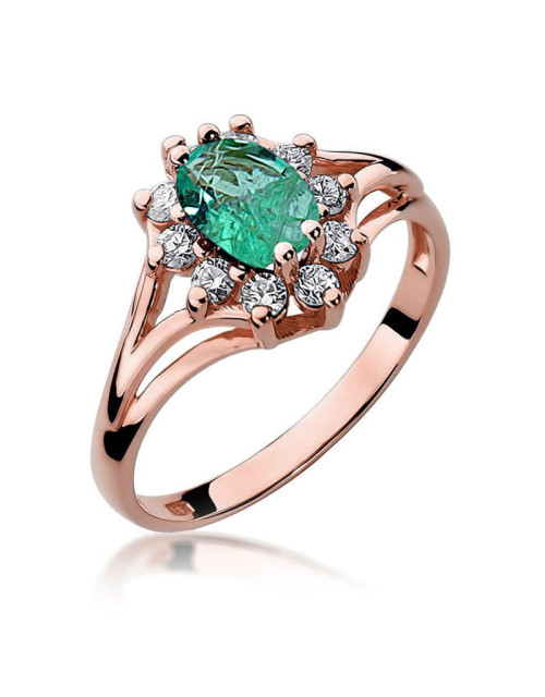 Pierscionek W037 SZMARAGD