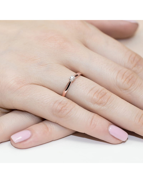 Pierscionek W045-0,10ct