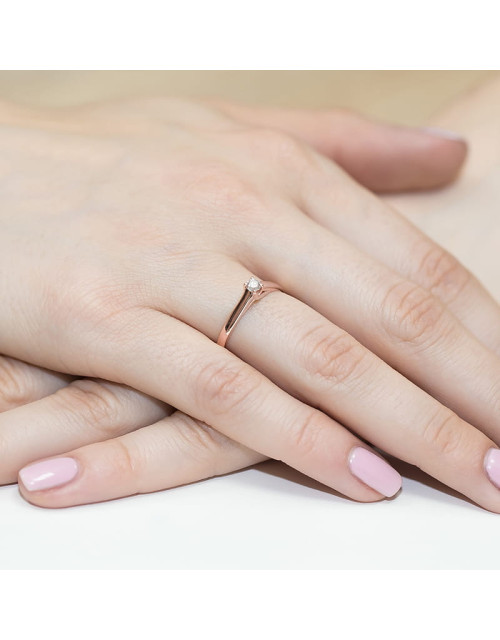 Pierscionek W070-0,10ct