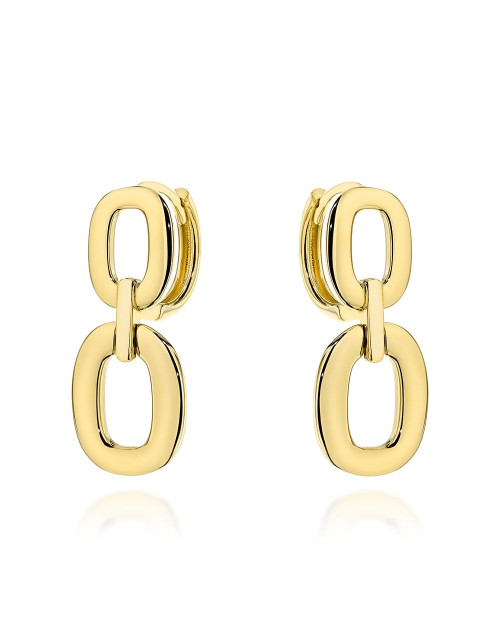 Kolczyki złote owale na kreolu (Gramatura: 2.73)