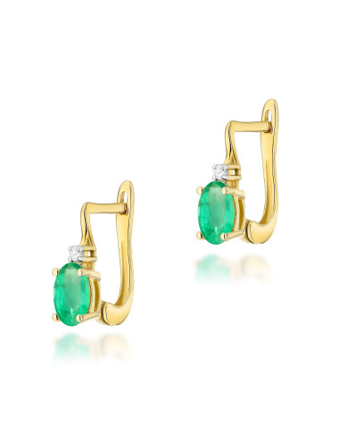 KOLCZYKI K0011 SZMARAGD