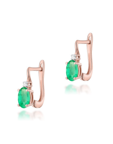 KOLCZYKI K0011R SZMARAGD