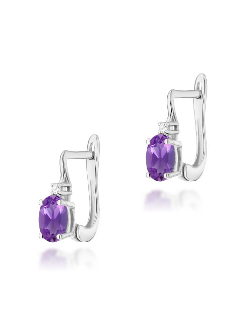 KOLCZYKI K0011 AMETYST