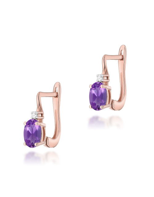 KOLCZYKI K0011 AMETYST