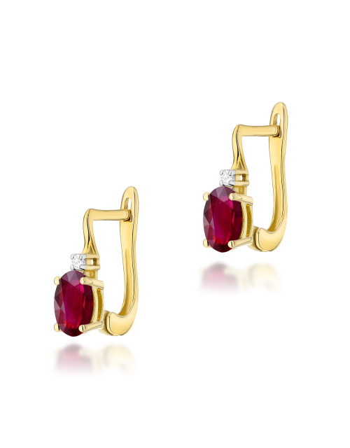 KOLCZYKI K0011 RUBIN