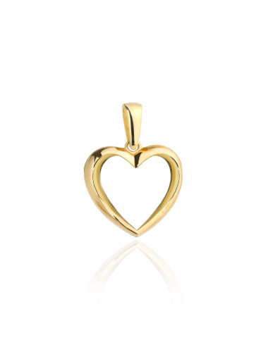 Zawieszka złota kontur serca mała (Gramatura: 0.41)