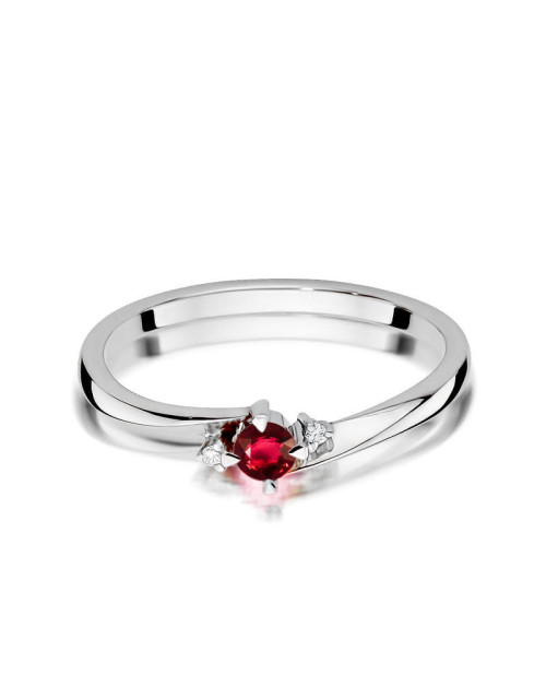 Pierścionek W0346- Rubin 0,15 ct