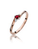 Pierścionek W0346 rubin 0,15 ct
