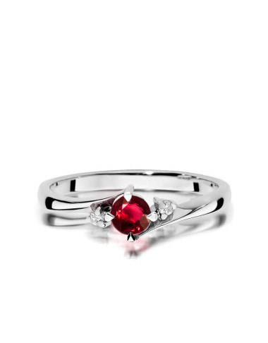 Pierścionek W0346B-Rubin 0,30 ct
