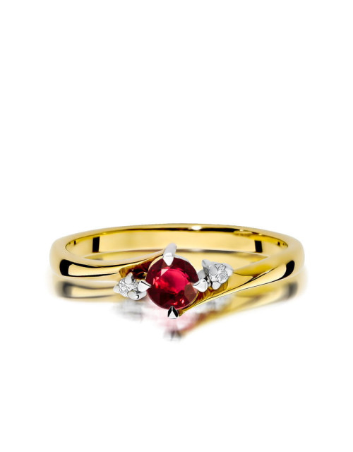 Pierścionek W0346B-Rubin 0,30 ct