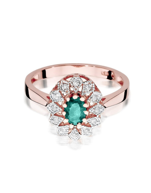 Pierścionek W354-SZMARAGD